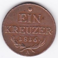 Austria. 1 Kreuzer 1816 A Vienne. Franz II. KM# 2113 - Autriche