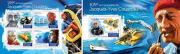 Guinea 2015, J. Cousteau, Diving, Submarines, 4val In BF +BF - Diving