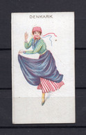 1910s GREAT BRITAIN,CIGARETTE,TOBACCO COLLECTIBLE CARDS,DENMARK,NATIONAL COSTUME - Sonstige & Ohne Zuordnung