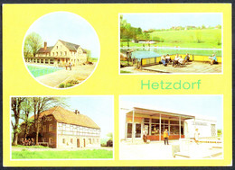 E7988 - TOP Hetzdorf HO Gaststätte Waldblick HO Kaufhalle - Bild Und Heimat Reichenbach - Scan Schlecht Karte Besser - Hetzdorf