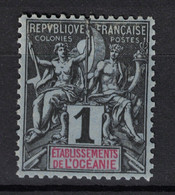 France Etablissements De L'Oceanie 1892, Mi. # 1 **, MNH - Nuevos