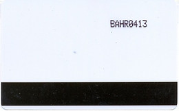 BAHREIN : BHNT1 White Card + BAHRxxxx Control MINT - Bahreïn
