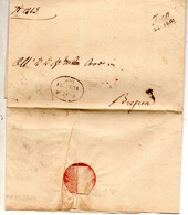 1844  LETTERA CON ANNULLO  ISEO  BRESCIA - Servizi