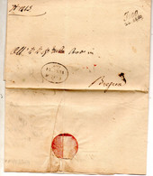 1844  LETTERA CON ANNULLO  ISEO  BRESCIA - Dienstmarken