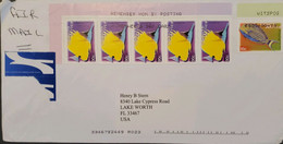 O) 2001 SOUTH AFRICA, FISHES, REMEMBER MOM BY POSTING, TO USA - Lettres & Documents