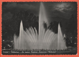 ITALIA - ITALY - ITALIE - 1955 - 20 Siracusana - Torino - Valentino - La Nuova Fontana Luminosa - Notturno - Viaggiata D - Parques & Jardines