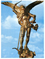 (HH 8) France - Mont St Michel Archangel Statue (posted To Australia) 1997 - Monumente