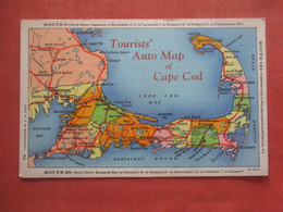 Tourist's Auto Map Of Cape Cod Massachusetts > Cape Cod         Ref 4643 - Cape Cod
