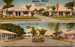Florida Bradenton Boyles Motel And Apartments 1954 - Bradenton