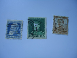 BELGIUM   3 USED STAMPS PERFINS  2 SCAN - Unclassified