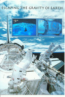 ESTADOS UNIDOS , HOJA BLOQUE  ESCAPING THE GRAVITY OF EARTH  MNH  ** - USA