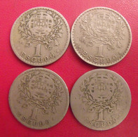 Portugal. Lot De 4 Pièces : 1 Escudo 1927, 1928, 1940, 1968 - Portugal