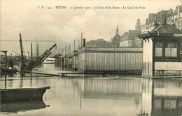 Rouen * Les Quais De Paris * La Crue De La Seine * 31 Janvier 1910 * Inondation - Rouen