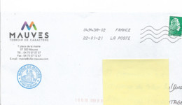 Lettre  "  Mairie De Mauves " 07300  Ardèche  -  Daté Du 22 - 01 - 2021 - Storia Postale