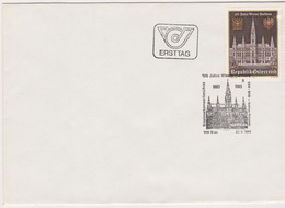 Ö 1983 - Mi:1752 (1) , FDC - 100 Jahre Wiener Rathaus , SST 1010 Wien - 1981-90 Storia Postale
