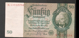 Allemagne, Billet De 50 Reichsmark, 30 Mars 1933 - 50 Reichsmark