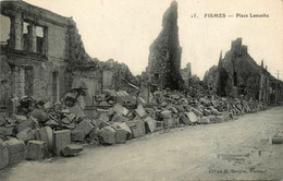 Fismes * La Place Lamothe * Bombardement Ruines Ww1 War 14/18 - Fismes