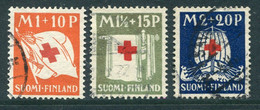 FINLAND 1930 Red Cross Set Used.  Michel 158-60 - Gebraucht