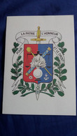 CPM DOUBLE  1990 ?  GENDARMERIE BLASON ARMOIRIES DEVISE AVENUE DE LODEVE MONTPELLIER - Police - Gendarmerie