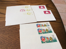 6 Cartes Et 2 Enveloppes Avec Entiers Postaux Américains - Andere & Zonder Classificatie