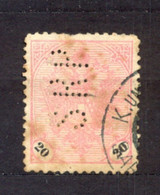 BOSNIA AND HERZEGOVINA - 20 H, Perfin SRP (j.b. Schmarda, Roter&Perschitz), Printing House - Bosnie-Herzegovine