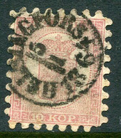 FINLAND 1860 10 Kop. Rose Roulette I, Used.  Michel 4Ax. - Oblitérés