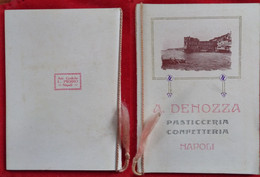 Calendarietto Pasticceria Denozza Napoli 1916  (A) - Tamaño Pequeño : 1901-20