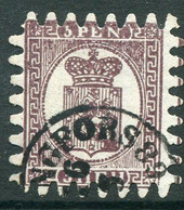 FINLAND 1866 5p Purple-brown Roulette III Used.  Michel 5Cx. - Oblitérés