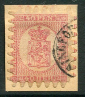 FINLAND 1866 40 P. Rose Roulette III, Used On Piece.  Michel 9 Cx - Oblitérés