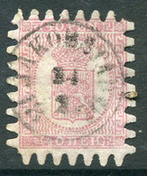 FINLAND 1866 40 P. Rose Roulette III, Used On Piece.  Michel 9 Cx - Used Stamps