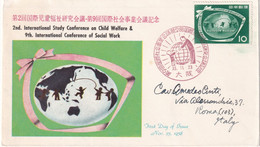 JAPON 1958 CARTE DE OSAKA - Storia Postale