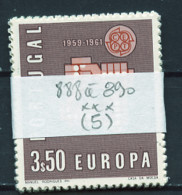 Portugal Lot 1961 Y&T N°888 à 890 - Michel N°907 à 909 *** - EUROPA - Lot De 5 Séries - Volledige & Onvolledige Vellen