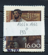 Portugal Lot 1980 Y&T N°1466 à 1467 - Michel N°1488y à 1489x (o) - EUROPA - Lot De 5 Séries - Feuilles Complètes Et Multiples