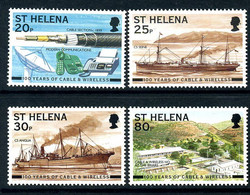 St. Helena 1999 Centenary Of Cable & Wireless Set Of 4, MNH, SG 795/8 - Saint Helena Island
