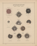 Afghanistan: 1871-1937, Mint And Used Collection Of About 160 Stamps On Old Album Leaves, From Early - Afganistán