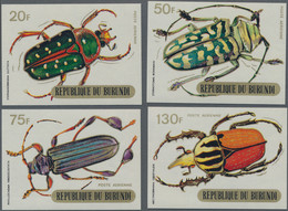 Burundi: 1970, Airmails "Beetles" 6fr.-130fr., Twelve Complete Sets Imperforate, Mint Never Hinged. - Collections