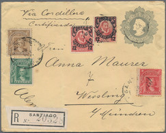 Chile - Ganzsachen: 1873/1910, Mint/used 14 Items, Some In Mixed Condition. - Chili