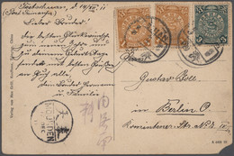 China: 1902/38, Covers (10) And Used Ppc (2) Mostly To Germany Inc. Air Mail From Kunming Dec. 1938, - Other & Unclassified