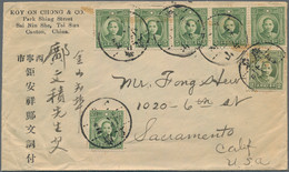 China: 1932/41, SYS And Martyrs On Cover (28) Mostly Used To USA, Inc. Registration And Inland Airma - Other & Unclassified