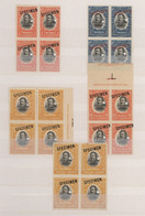 Ecuador: 1900/1940 (ca.), ABN Specimen Proofs, Collection Of Apprx. 300 Stamps Incl. Pairs And Block - Ecuador