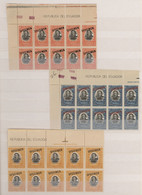 Ecuador: 1900/1940 (ca.), ABN Specimen Proofs, Collection Of Apprx. 530 Stamps, All Within Multiples - Ecuador