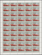 Gambia: 1986, AMERIPEX Old Cars, Lot With 560 Complete Sets And 325 Souvenir Sheets. Michel 14.775,- - Gambia (1965-...)