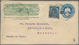 Mexiko - Ganzsachen: 1885/95 (ca.), Collection Of Approx. 25 Varied Used Postal Stationeries Of WELL - Mexico