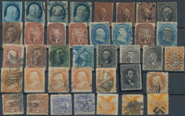 Vereinigte Staaten Von Amerika: 1851/1901, Used And Unused Assortment Of Apprx. 167 Stamps On Stockc - Andere & Zonder Classificatie