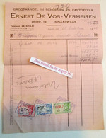 Groothandel In Schoenen En Pantoffels Ernest De Vos-Vermeiren, Dorp 12, Sinaai-Waas 1945 - 1900 – 1949