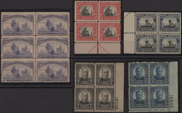 Vereinigte Staaten Von Amerika: 1893/1933, Mint Lot Of Multiples Incl. Scott 233 Block Of Six Never - Andere & Zonder Classificatie