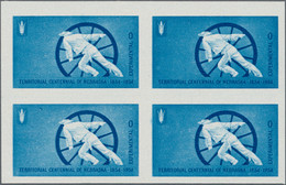 Vereinigte Staaten Von Amerika: 1954 TEST STAMPS: Group Of 80 'Nebraska' Test Stamps In 20 Blocks Of - Andere & Zonder Classificatie