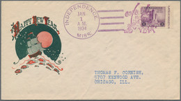 Vereinigte Staaten Von Amerika - Stempel: 1931/1935, Lot Of Four Envelopes With Fancy Cancels: "ANCH - Postal History
