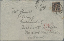 Asien: 1896/1985, Group Of Covers/ppc Etc. (21) China Inc. 1896 French Office Shanghai Cover, Coilin - Asia (Other)