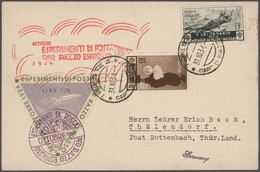 Raketenpost: 1930/1990 (ca.), Collection Of More Than 50 "ROCKET MAIL" Covers (mainly Germany 1930's - Other & Unclassified